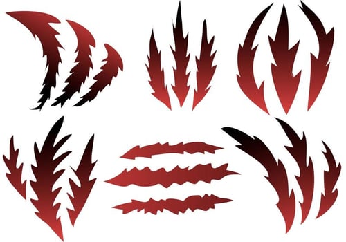 Ripping Claws Vector