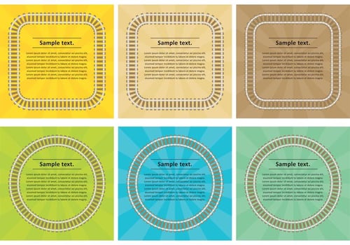 Railroad Frames vector