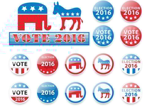 Elections 2016 Vectors 