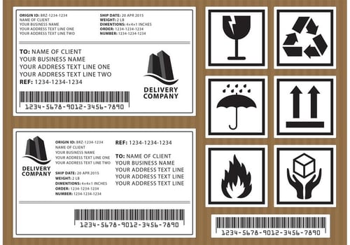 Package Vector Labels