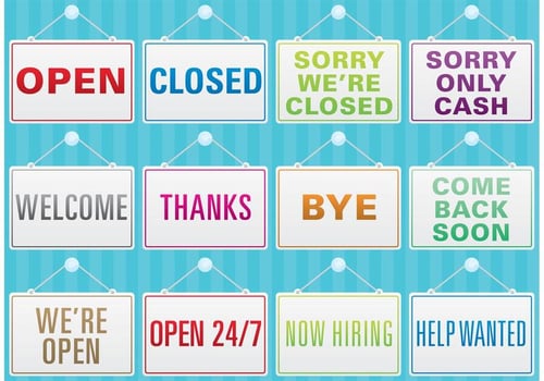 Plastic Sign Vectors