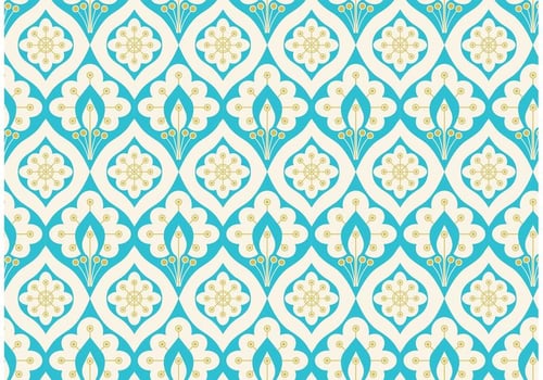 Vector Abstract Peacock Seamless Pattern