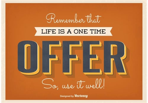 Vintage Typographic Poster vector