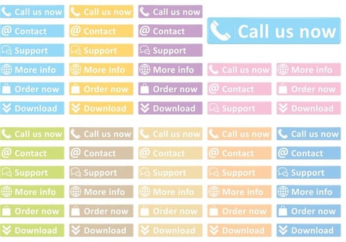 Web Service Button Vectors