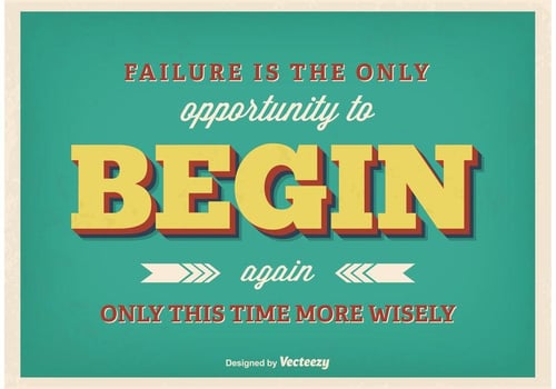 Vintage Typographic Poster vector