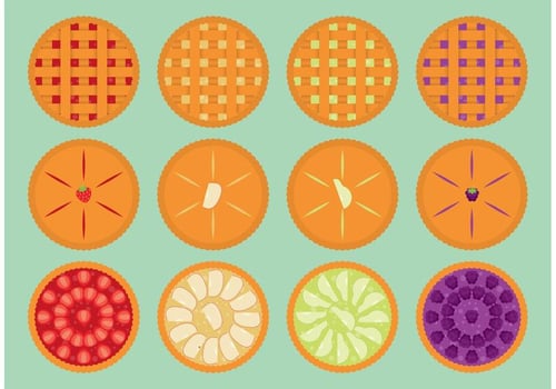 Fruit Pie Vectors