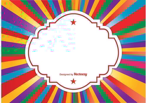 Coloful Sunburst Background  vector