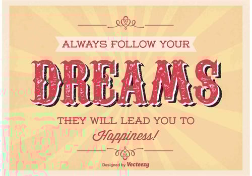 Retro Vintage Typographic Poster vector