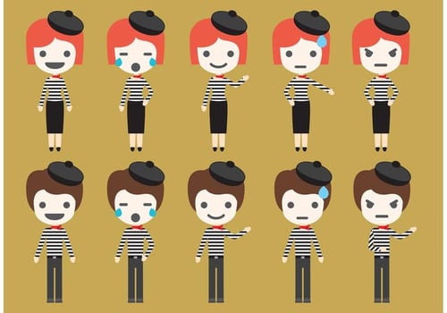 Mime Vector Characters 
