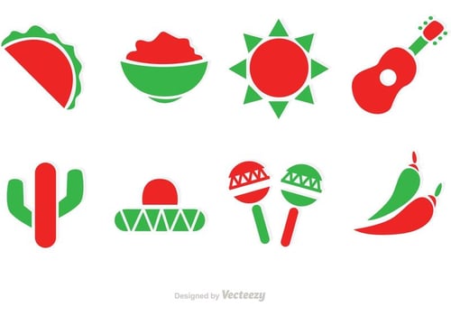 Mexico Vector Icons