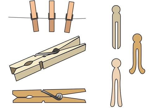 Clothespin Vectors