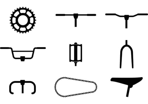 Bike Part Vector Icons