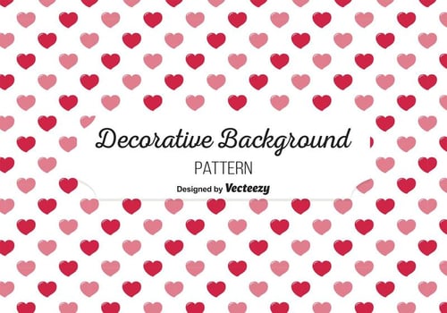 Cute Heart Background Pattern vector