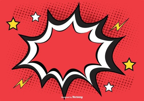 Comic Style Background Illustration vector