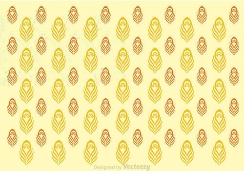 Simple Peacock Pattern Vector
