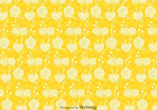 Ball Of Yarn Pattern vector
