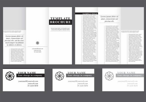 Minimal Fold Brochure Vector