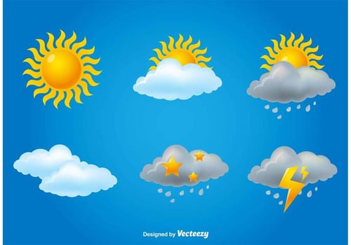 Meteorology Iconset vector