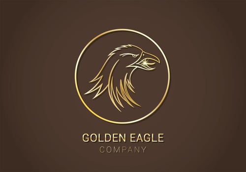 Golden Eagle Vector Logo