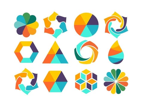 Colorful Shape Set vector