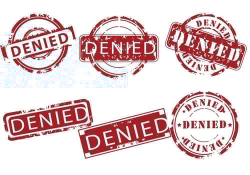 Denied Stamp Vectors