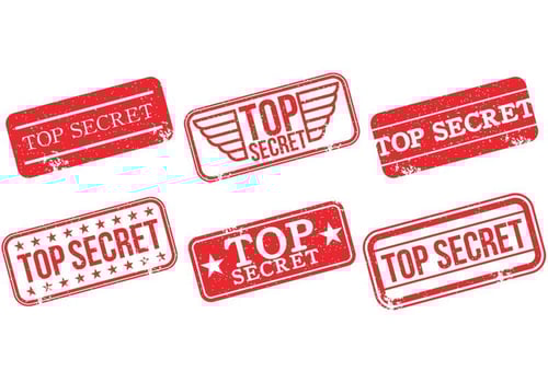 Top Secret Stamp Vectors 