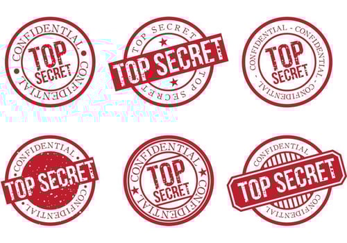 Top Secret Stamp 2 vector