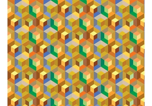 Cube Pattern Background Vector