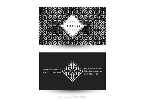 Free Vector Geometric Business Card Template