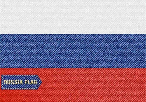 Free Denim Russia Flag Vector