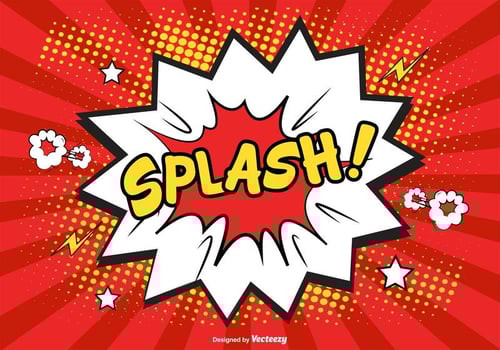 Comic Style Splash Background Illustration vector