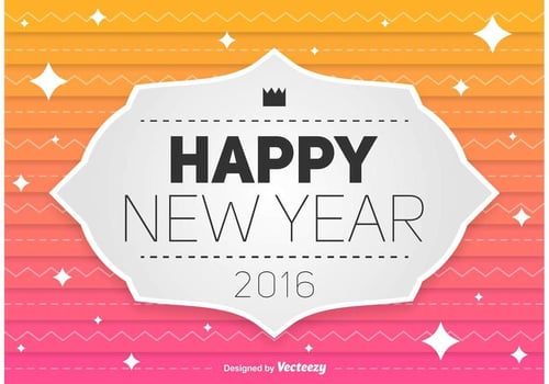 Happy New Year 2016 Background vector