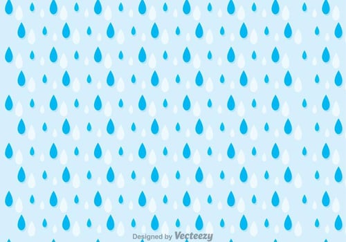 Rainy Seamless Pattern Vector