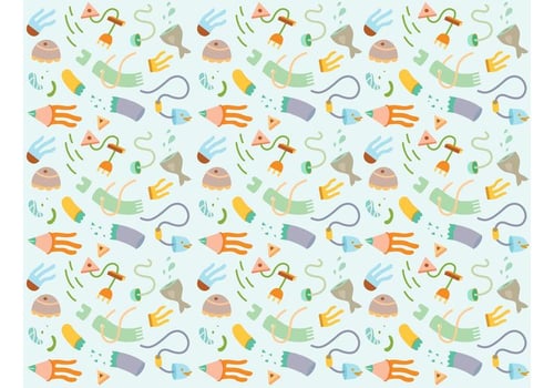 Abstract Fish Vector Background