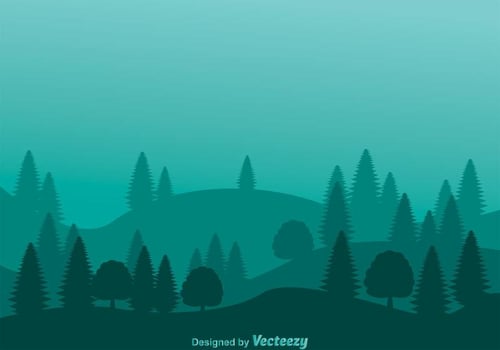 Mountain Forest Hills Background vector