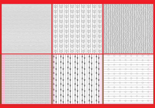 Black And White Line Patterns vector