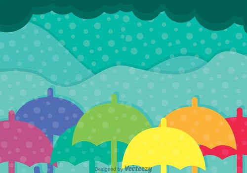 Colorful Umbrella Vector