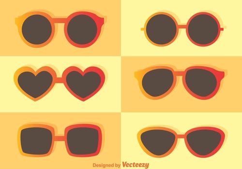 Trendy Sunglasses Vectors