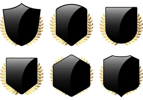 Free Shield and Laurel Vectors