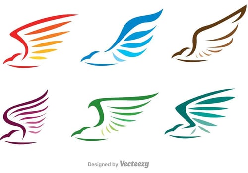 Linear Hawk Logo Vectors