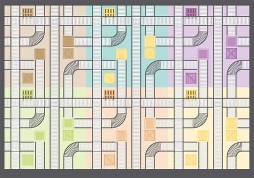 Conveyor Belt Patterns vector