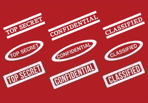 Top Secret Stamp Vectors