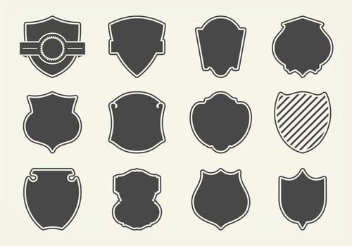 Free Vector Shield Shapes