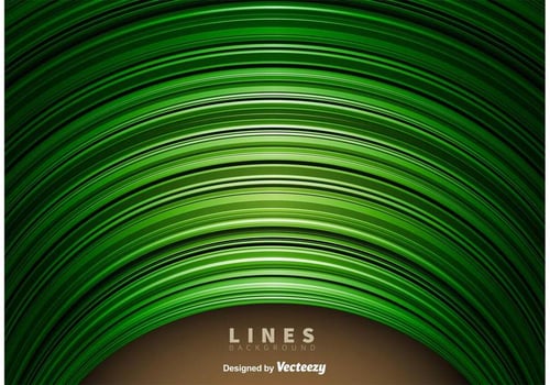 Abstract Green Lines Background vector