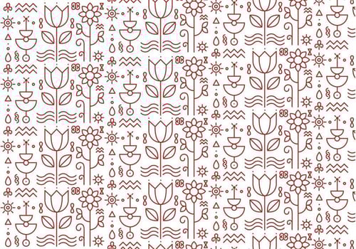 Floral Pattern Background Vector