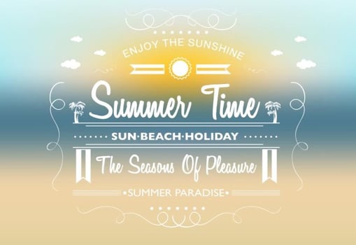 Summer Time Vector Background