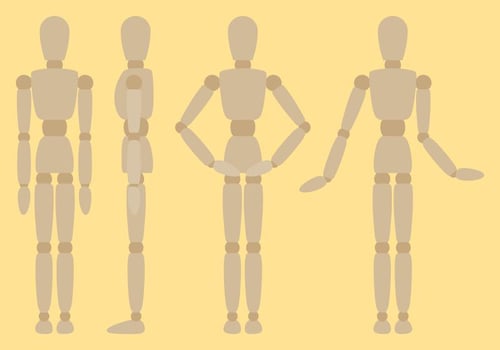 Wooden Art Model Vectors 