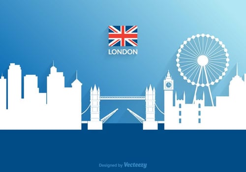 Free Vector Cutout Paper London Cityscape