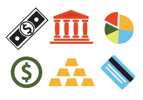 Vector Set of Bank Icons