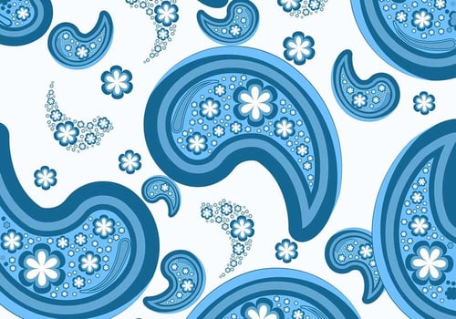 Paisley Background Pattern Vector